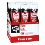 DAP Kwik Seal Waterproof Caulk, White, 5.5 fl oz (Pack of 12)