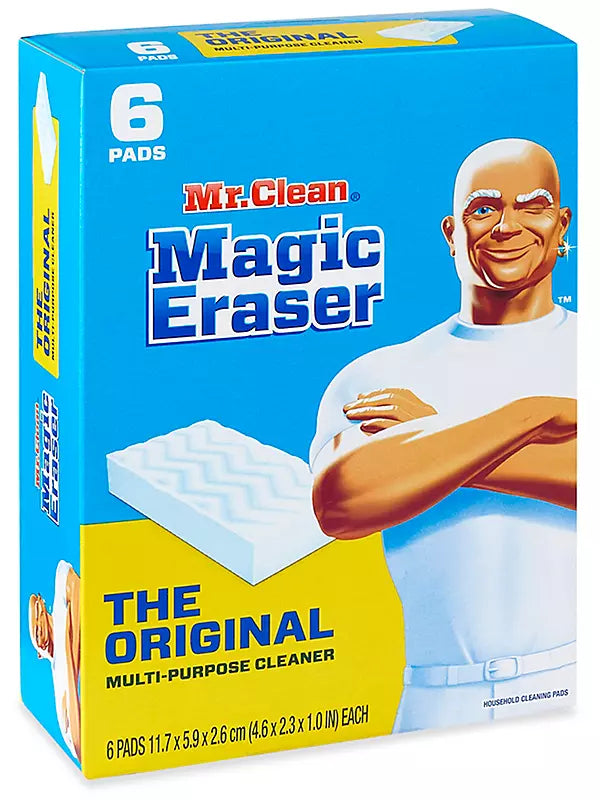 Mr. Clean Magic Eraser Original — Case of 36 (6 Boxes × 6 Erasers)