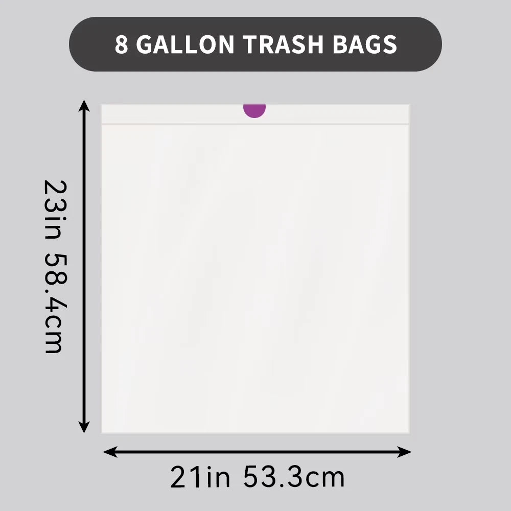 Xtratuff Trash Bag Drawstring 8 Gallon Lavender - 2 Pack (180CT)