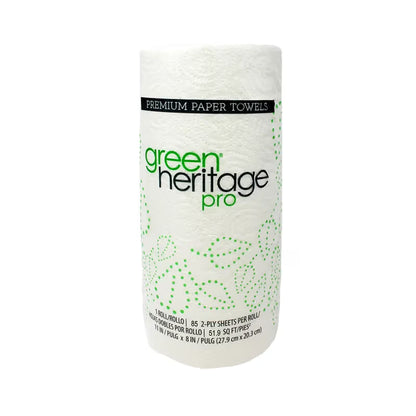 Green Heritage Paper Towel 2-Ply | 85 Sheets/Roll | 30 Rolls/Case