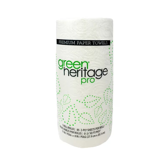 Green Heritage Paper Towel 2-Ply | 85 Sheets/Roll | 30 Rolls/Case