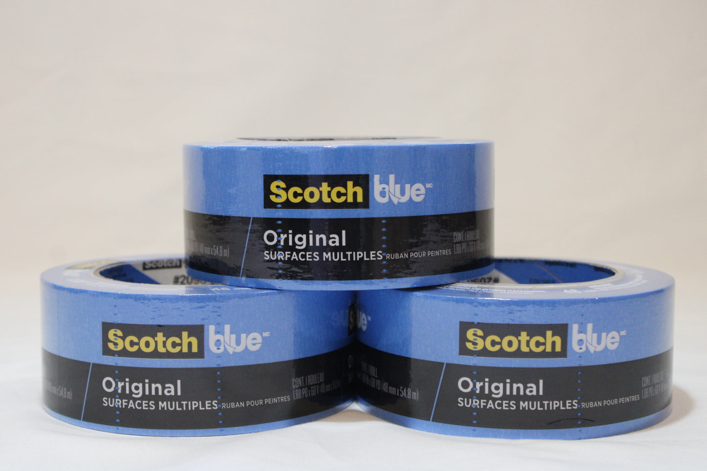 3 - Pack Scotch-Blue Original Multi-surface Painter's Tape 1.88" x 60yd