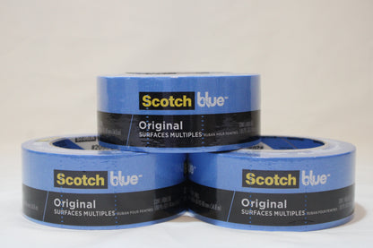 3 - Pack Scotch-Blue Original Multi-surface Painter's Tape 1.88" x 60yd