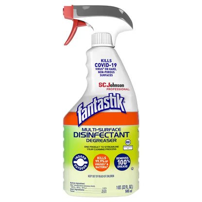 Fantastik® Herbal All Purpose Cleaner Disinfectant – 32 oz RTU Spray, 8/Case
