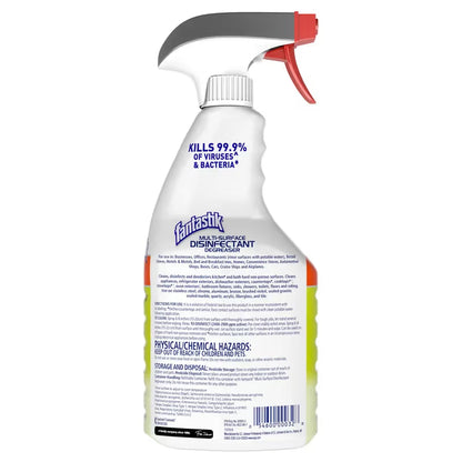 Fantastik® Herbal All Purpose Cleaner Disinfectant – 32 oz RTU Spray, 8/Case